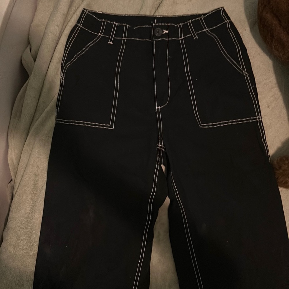 h and m jeans, black, size 8